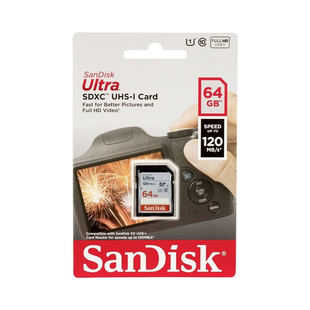 SanDisk 64GB Ultra SDXC Card 120MB/s | SRB Photographic